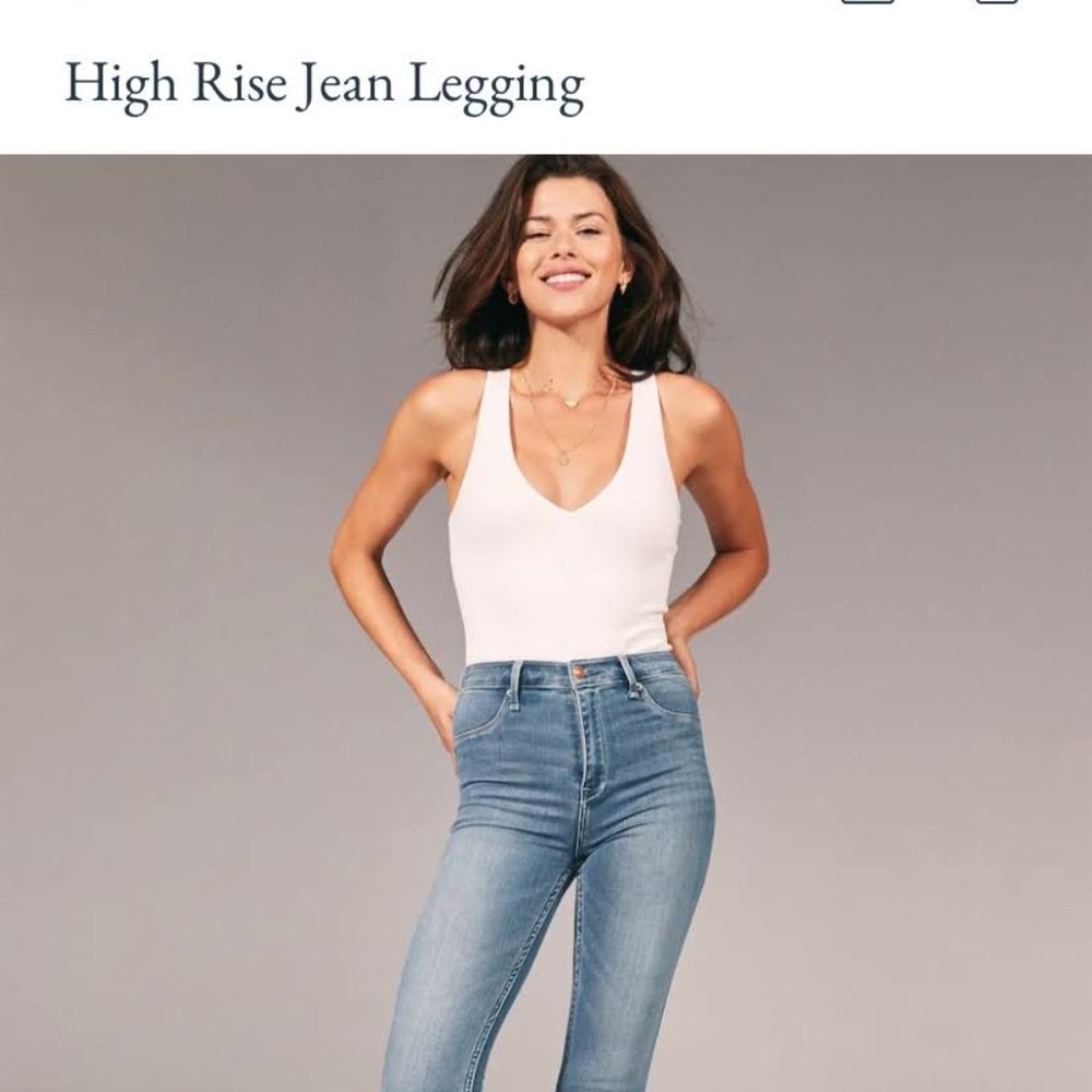 High Rise Jean Legging - Abercrombie + Fitch
